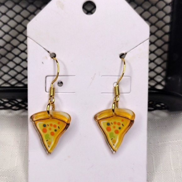 Handcrafted Jewelry - Pizza Earrings